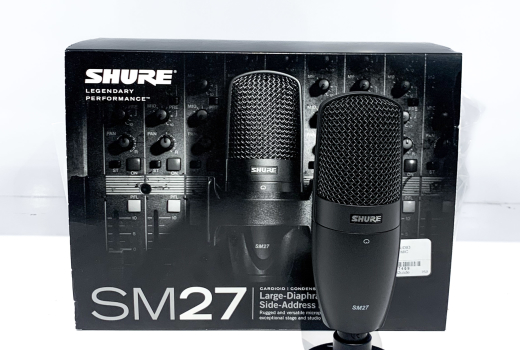 Store Special Product - Shure - SM-27 Large-Diaphragm Cardioid Condenser Studio/Live Microphone with Shockmount